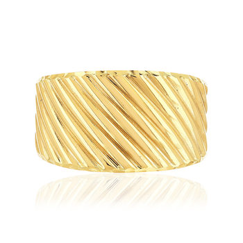 Bague or 375 jaune
