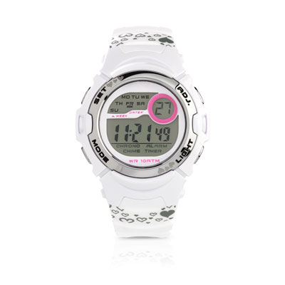 Montre adolescent affichage digital bracelet caoutchouc