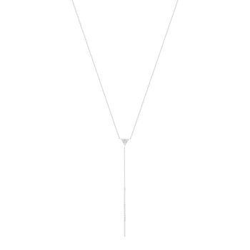 Collier argent 925 zirconias 48cm