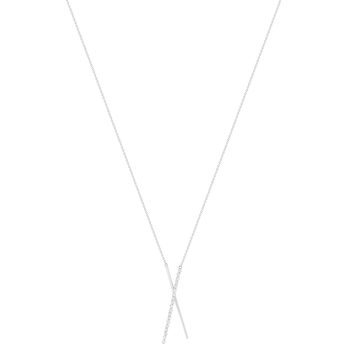 Collier argent 925 et zirconias 44cm