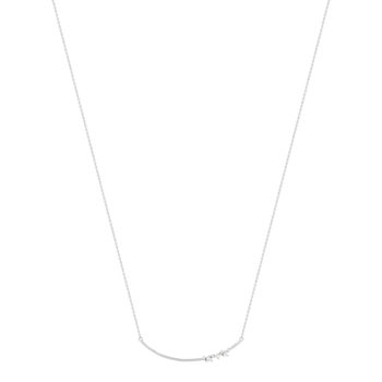 Collier argent 925 et zirconias 44cm