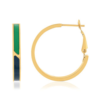 Groen gelakt stalen ring 25mm