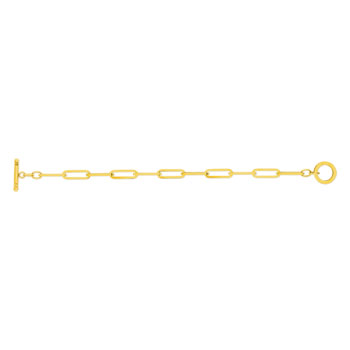 Bracelet acier jaune 19,5 cm