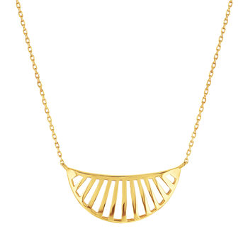 Collier or 375 jaune 45 cm avec anneau de raccourcissement à 42cm