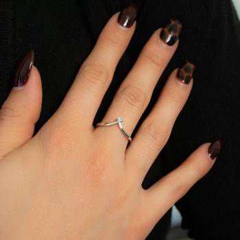 Bague or 375 blanc diamant