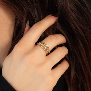 Bague or 375 jaune diamant