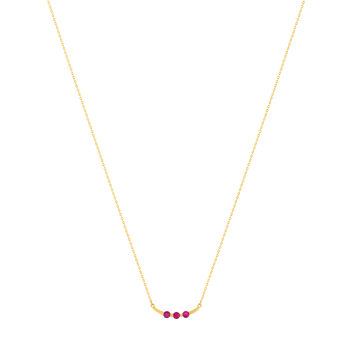 Collier or 375 jaune rubis 45cm