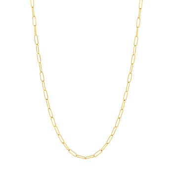 Collier acier doré 44 cm