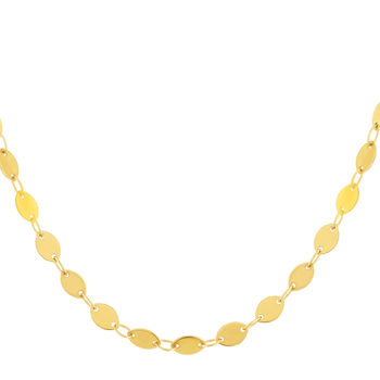 Collier acier doré 45cm