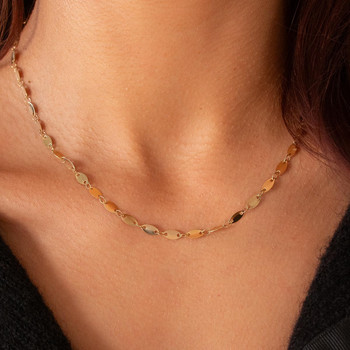 Collier acier doré 45cm