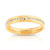 Alliance demi-tour or 750 jaune diamant