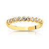 Alliance demi-tour or 750 jaune diamant