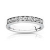 Alliance demi-tour or 750 blanc diamant