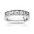Alliance demi-tour or 750 blanc diamant