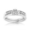Alliance or 750 blanc duo diamant