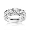 Alliance or 750 blanc duo diamant