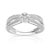 Alliance or 750 blanc duo diamant