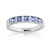 Alliance or 750 blanc saphir et diamant