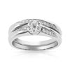 Alliance or 750 blanc duo diamant