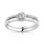 Alliance or 750 blanc duo diamant