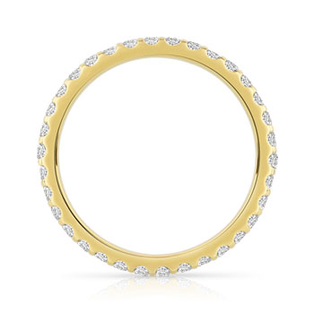 Alliance or 750 jaune diamant