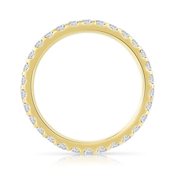 Alliance or 750 jaune diamant