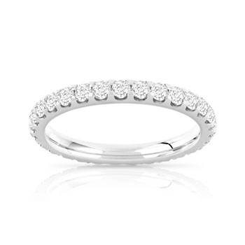 Alliance or 750 blanc diamant