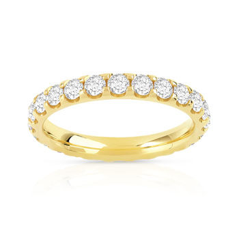 Alliance or 750 jaune diamant
