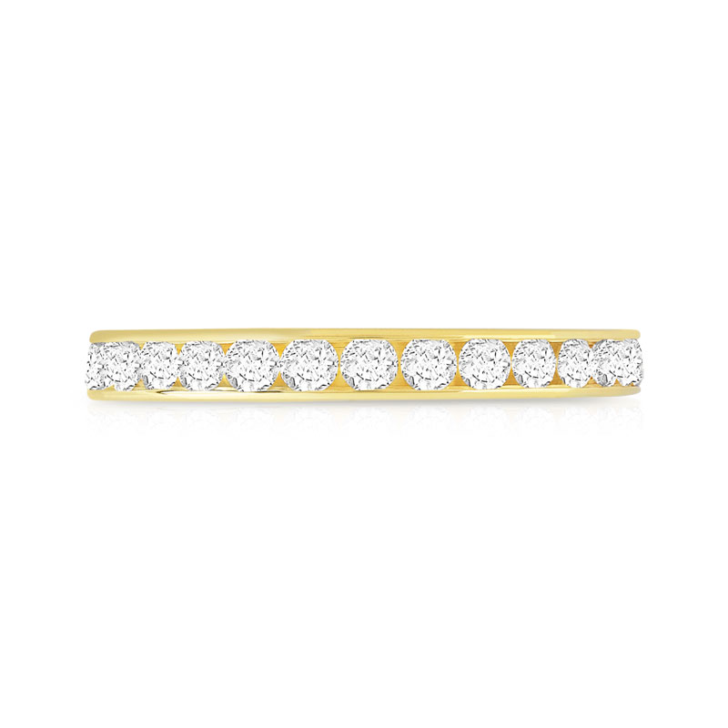 Alliance or 750 jaune diamant - vue 3