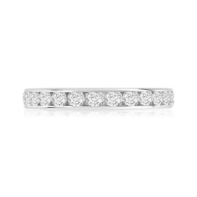 Alliance or 750 blanc diamant - vue 3