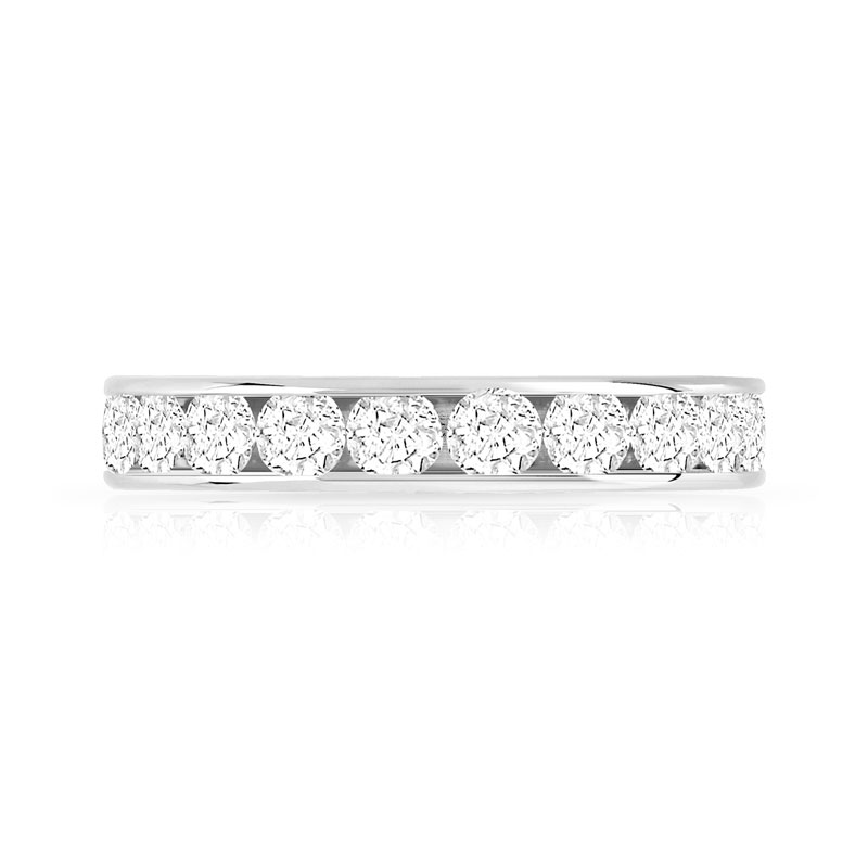 Alliance or 750 blanc diamant - vue 3