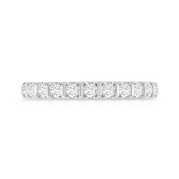 Alliance or 750 blanc diamant