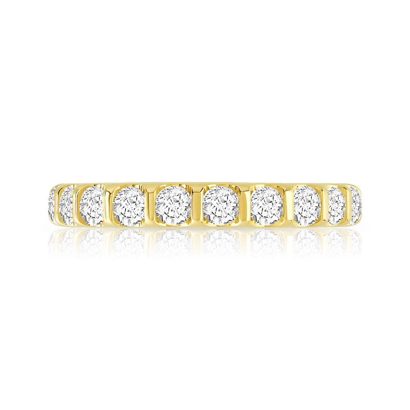 Alliance or 750 jaune diamant - vue 3