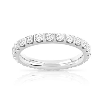 Alliance or 750 blanc diamant