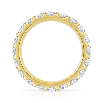 Alliance or 750 jaune diamant