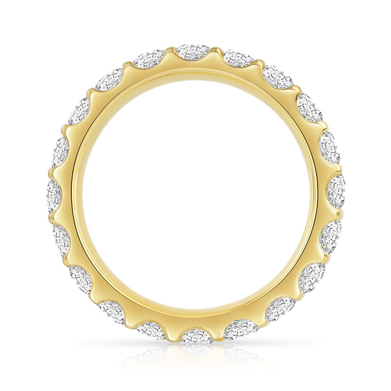 Alliance or 750 jaune diamant - vue 2