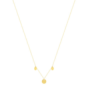 Collier or 375 jaune pampilles 43 cm