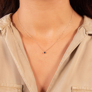 Collier or 375 jaune saphir 45cm