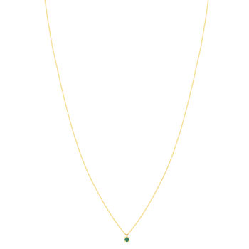 Collier or 375 jaune émeraude 45cm
