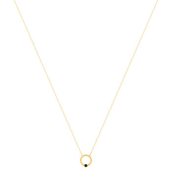Collier or 375 jaune saphir 45cm