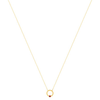 Collier or 375 jaune rubis 45 cm