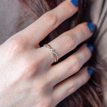 Bague or 375 jaune diamants