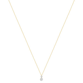 Collier or 375 jaune diamants 42 cm