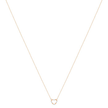 Collier or 375 rose diamants 42 cm