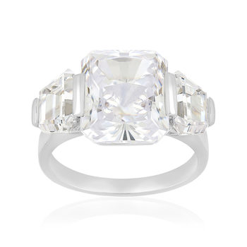 Bague argent 925 et zirconias