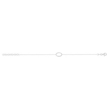 Bracelet argent 925 motif ovale