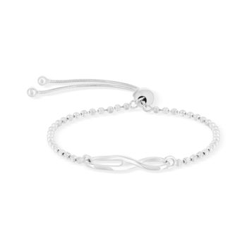 Bracelet argent 925 motif infini 20 cm