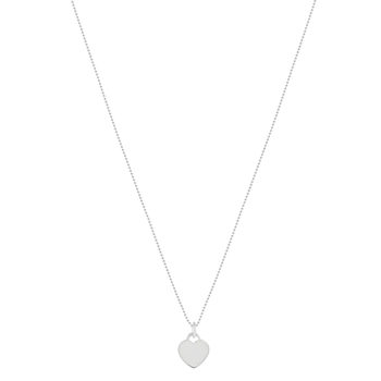 Collier argent 925 coeur 50cm