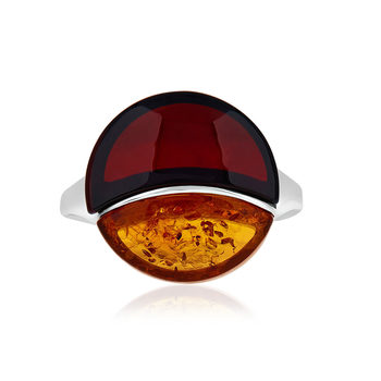 Bague argent 925 ambre