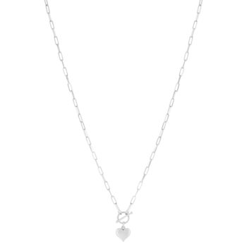 Collier argent 925 coeur 45cm